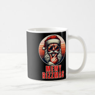 Mug Mewy Rizzmas Drôle Santa Miaulant Blague Rizz Homm