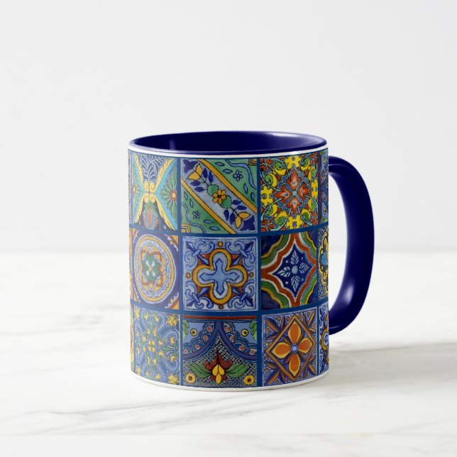Mug Mexique : Le carrelage des carreaux (Devant droit)