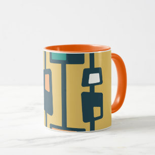 Mug Mi-Siècle Funky Blocks Jaune