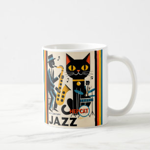 Mug Mi siècle Jazz Age HepCat Chat Noir