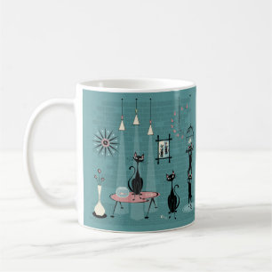 Mug Mi-siècle Kitty Famille Mischief ©studioxtine