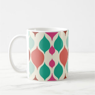 Mug Mi-siècle moderne coloré géométrique