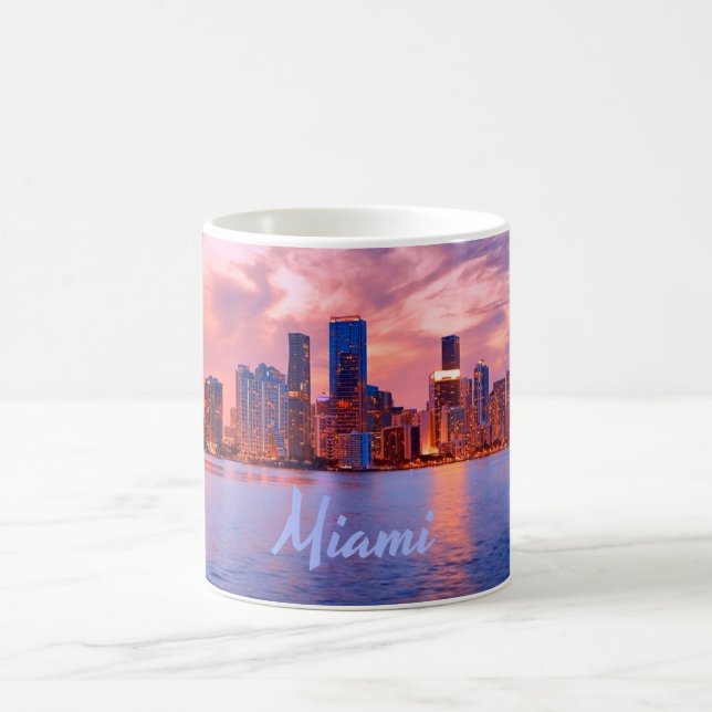 Mug Miami Beach Florida City Skyline (Centre)