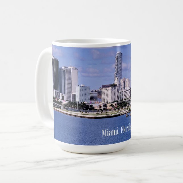Mug Miami, Floride Skyline (Devant gauche)