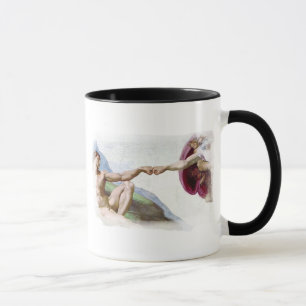 Mug Michelangelo Création De L'Homme - Dieu Adam Fist 