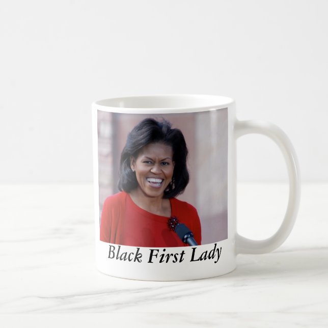 Mug Michelle obama, première Madame de noir (Droite)