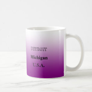 Mug - Michigan State Map avec la ville