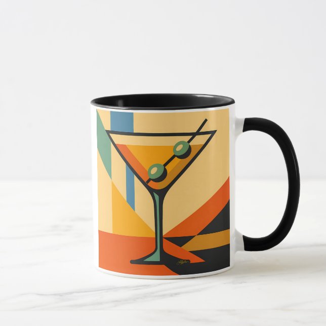 Mug Mid Century Modern Sunrise Bauhaus Martini (Droite)