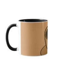 Mid Century Moderne Brown Cosy Coffee Cup