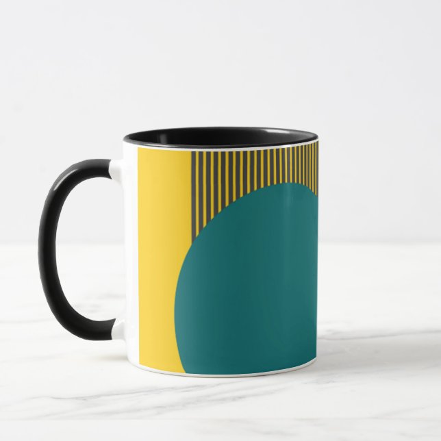 Mug Midcentury Modern Circle and Lines (Gauche)
