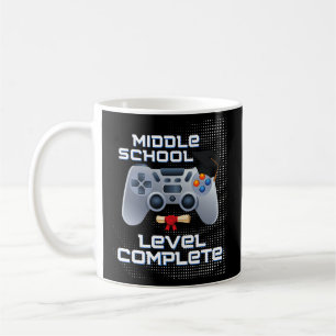 Mug Middle school level complete gamer graduation 8th