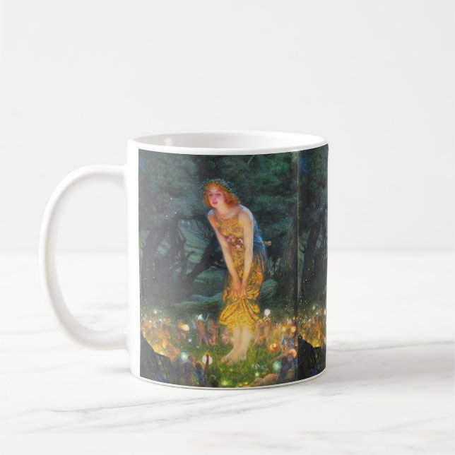 Mug Midsummer Eve (1908) par Edward Robert Hughes (Gauche)
