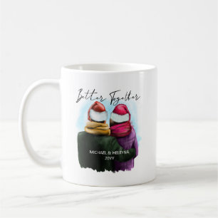 Mug Mieux Ensemble Script Aquarelle Couple Noël