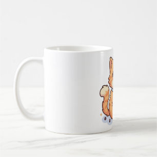 Mug Mignon Chat Tigre Orange Kawaii Buvant du Boba Bub