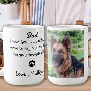 Mug Mignon Chien Papa - Drôle Fête des pères - Humour 