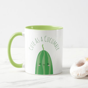 Mug Mignon comme concombre Kawaii drôle Cutecumber