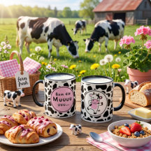 Mignon design de vache kawaii “Bom Dia Muuuuu”