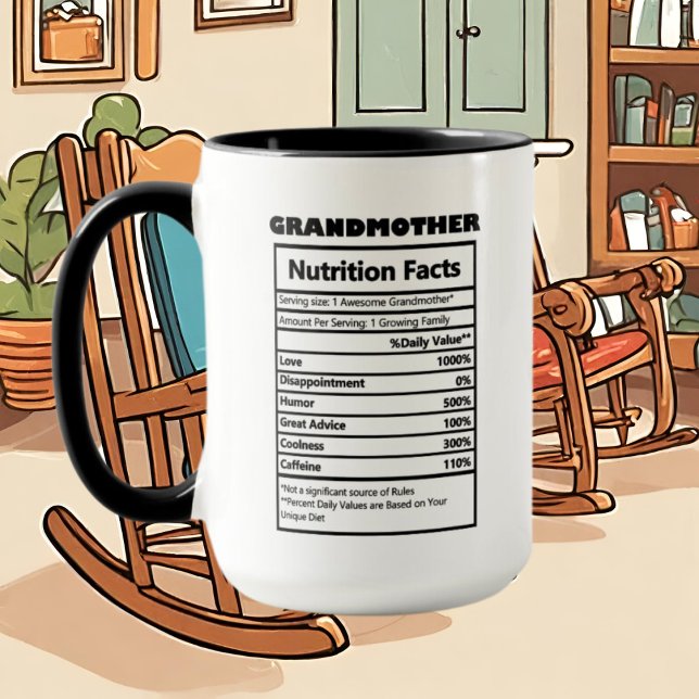 Mug mignon grand-mère mot faits d'art (Créateur téléchargé)