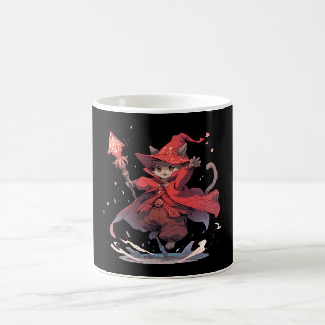 Mug Mignon Héros Chat Mage Rouge (Centre)