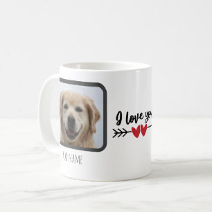 Mug Mignon Je t'aime illustration deux photo avec le n