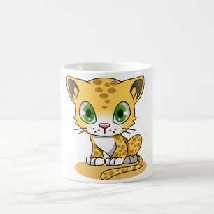Mug Mignon Kawaii Gros Yeux Bébé Léopard Dessin Animé 