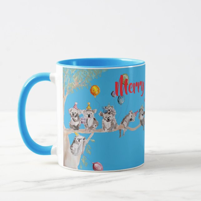 Mug Mignon Koala Koalas Joyeux Noël Koala-mus Filles (Gauche)