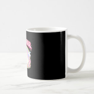 Mug Mignon lapin arc-en-ciel floral drôle pour hommes