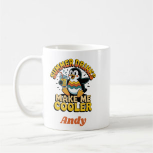 Mug Mignon Manchot Boissons D'été Me Rendent Plus Cool