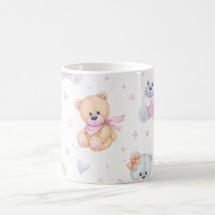 Mug Mignon motif sans couture d'ours en peluche pour l