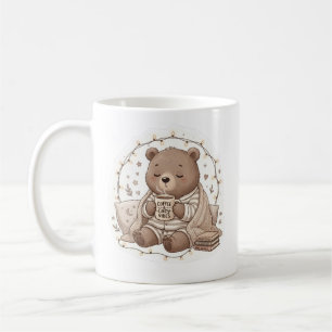 Mug Mignon ours douillet avec café esthétique Hygge Ca