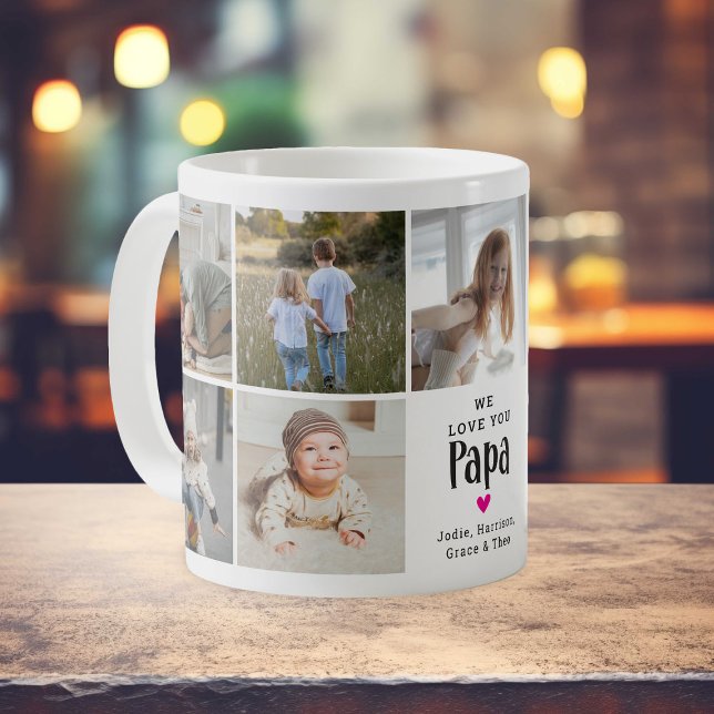 Mug Mignon photo 'We Love You Papa' (Créateur téléchargé)