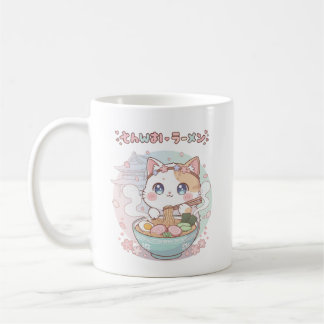 Mug Mignon Ramen Chat Kawaii Anime Japon Pastel