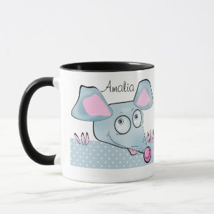 Mug Mignon rat de dessin animé souris symbole Nouvel A