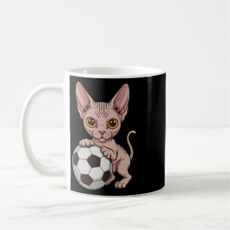 Mug Mignon Sphynx de football Juste Fille Qui Aime Les