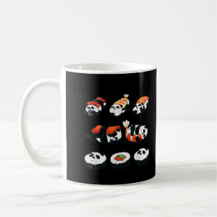 Mug Mignon Sushi Panda Câlin Maki Amoureux Drôle Kawai