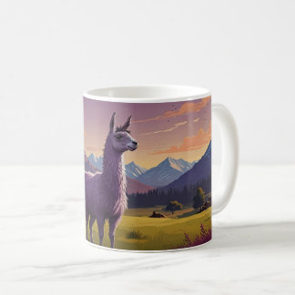 Mug mignon violet lama