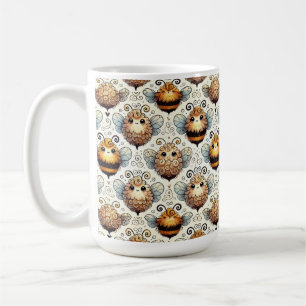 Mug Mignonne, abeille caricaturale