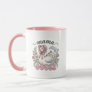 Mug Mignonne art de mots d'oie maman 
