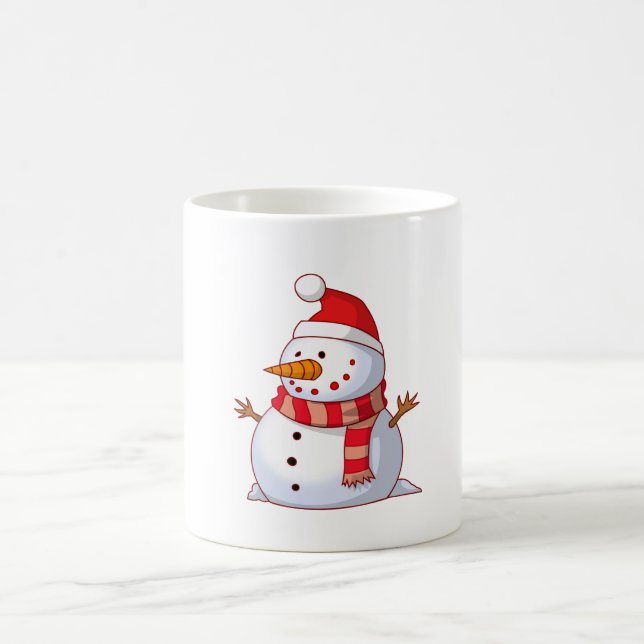 Mug Mignonne bonhomme de neige de Noël (Centre)