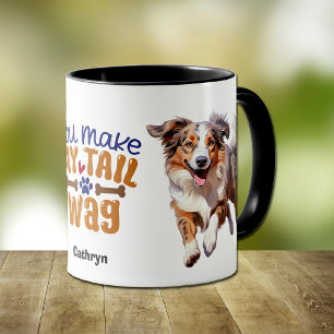 Mug Mignonne Chien-Berger Australien Vous Faites Mon W