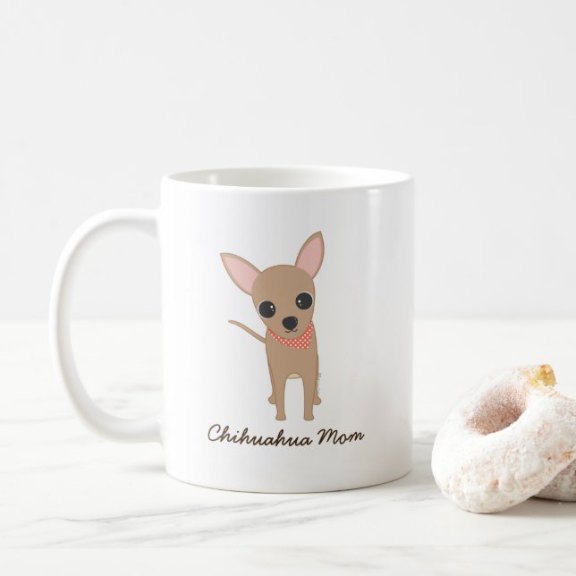 Mug Mignonne Chihuahua Chien Maman  (Avec donut)