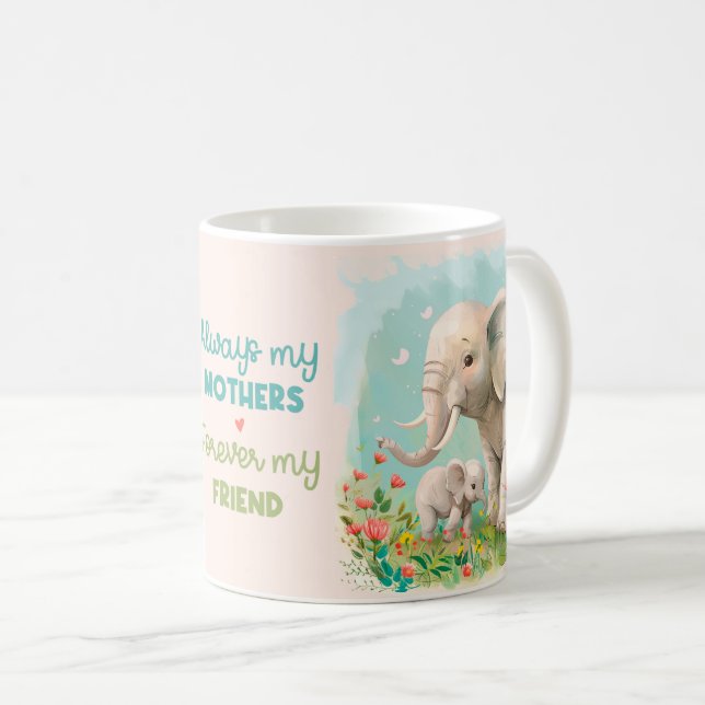 Mug Mignonne Fête des Mères/ Eléphants (Devant droit)