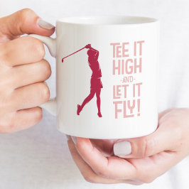 Mug Mignonne Golf Tee Amusant Humour Sports Pro Magent