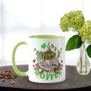 Mug Mignonne Green Funny Maman's Day s'améliore avec d