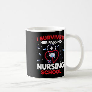 Mug Mignonne J'Ai Survécu À Son Ping Nursing School Gr
