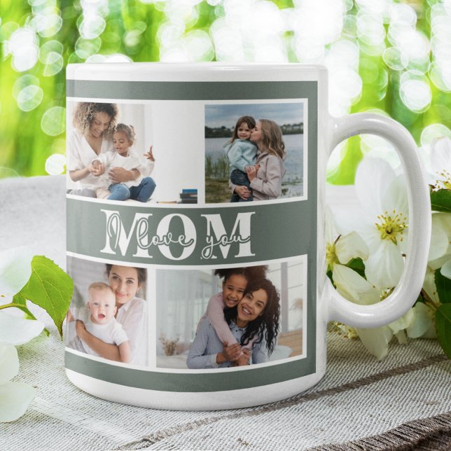 Mug Mignonne JE T'AIME MOM Fête des Mères Photo (Créateur téléchargé)