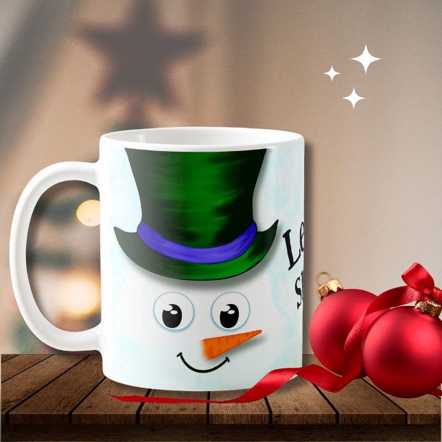 Mug Mignonne Laisser neiger Noël Snowman (Créateur téléchargé)