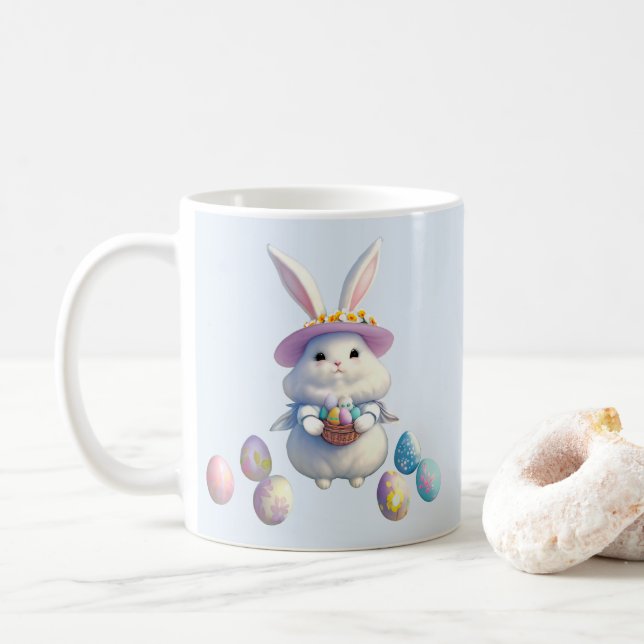 Mug Mignonne lapin de Pâques 01 (Avec donut)