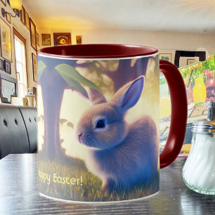 Mug Mignonne lapin de Pâques, Bonne Pâques - personnal