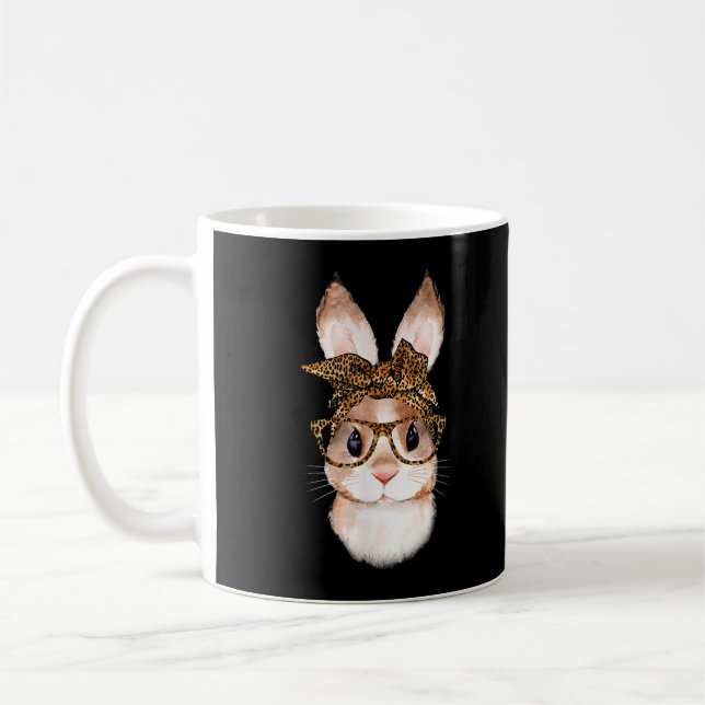 Mug Mignonne Lapin de Pâques Maman Pâques Léopard Anné (Gauche)